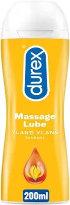 5. Durex Lube Sensual Massage and Lubricant Gel for Men & Women - 200ml | Water based lube | Compatible with condoms