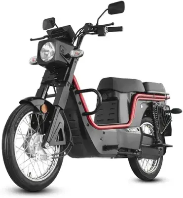 2. E-Luna by Kinetic Green Electric Scooter - 110 km Range in one Charge - Top Speed 50 km/h - (with PortableCharger), Mulberry Red