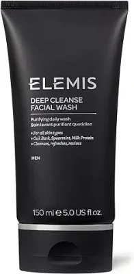 15. ELEMIS Deep Cleanse Facial Wash | Powerful Daily Gel Wash for Men Deeply Purifies, Refreshes, Revives, and Helps to Prevent Ingrown Hairs | 150 mL