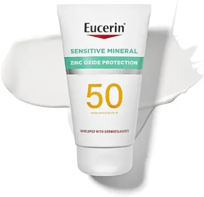 8. Eucerin Sun Sensitive Mineral Sunscreen Lotion