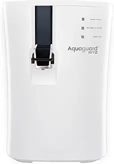 13. Eureka Forbes Aquaguard Ritz RO+UV+MTDS+Alkaline+UV e-boiling+Mineral Guard+Stainless steel Water Purifier (White)