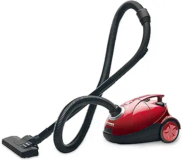 2. Eureka Forbes Quick Clean DX Vacuum Cleaner with 1200 Watts Powerful Suction Control, 3 Free Reusable dust Bag worth Rs 500, comes with multiple accessories, dust bag full indicator (Red), standerd