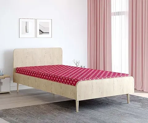 12. Euro Dreams Elixir PU Foam 4-inch Single High Density (HD) Foam Mattress (Maroon, 72x36x4)