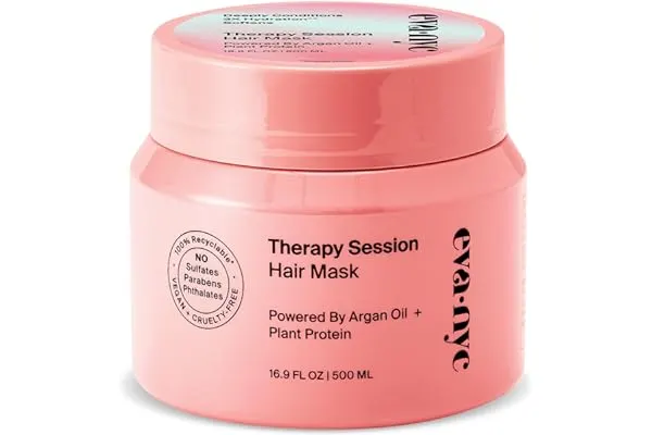 15. Eva NYC Therapy Session Hair Mask | Deep Conditioning Hair Mask | Made With Argan Oil and Plant Protein To Hydrate Hair | 16.9 fl oz