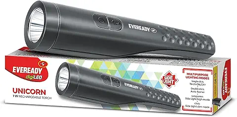 2. EVEREADY Unicorn DL-90 Rechargeable Flashlight (Colour May Vary)