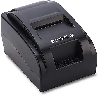 4. Everycom EC-58 58mm (2 Inches) Direct Thermal Printer- Monochrome Desktop (1 Year Warranty) (USB)