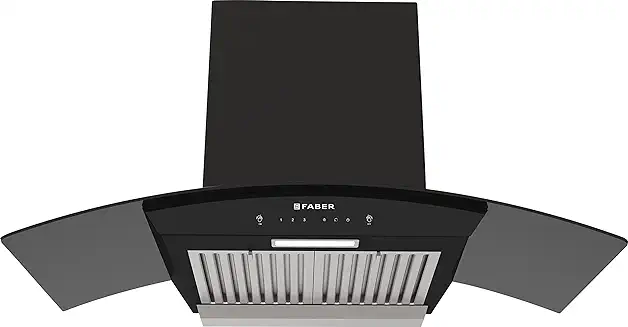 8. Faber 90 cm 1500 m3/hr Autoclean Kitchen Chimney, 12Yr Warranty on Motor(2Yr Comprehensive), Autoclean Alarm, Mood L |Made in India(HOOD PRIMUS PLUS ENERGY IN HCSC BK 90,Touch & Gesture Control,Black)