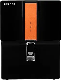 11. Faber CUV 8000 Water Purifier | UV+UF+Cu Guard |7L Tank, 7 Stage Filtration, Pre & Post Carbon, UF Membrane, UV Filter, Cu Guard, Tank Full, Pressure & Purification Indicator | Upto 500 TDS | (Black)
