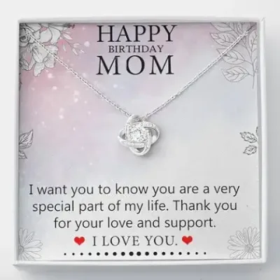 10. FABUNORA Best Unique Birthday Gift for Mom/Mother-In-Law - 925 Sterling Silver Pendant | With Certificate of Authenticity and 925 Stamp
