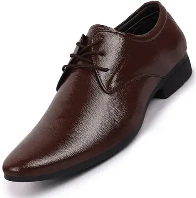 5. FAUSTO Basics Men's Formal Office Lace Up Shoes