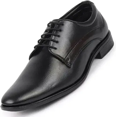 4. FAUSTO Men's Formal Office Dress Lace Up Derby Shoes