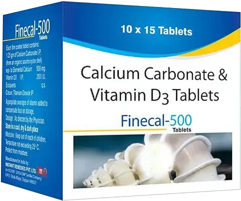 13. Finecal-500 Bone & Joint Health Supplement with Calcium Carbonate