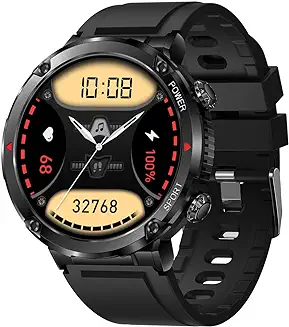 10. Fire-Boltt Armour, Sporty Rugged Outdoor Smart Watch with a 1.6" High-Resolution HD Display, Shockproof Metal Body, Bluetooth Calling 600 mAh Battery