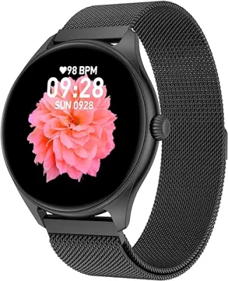 15. Fire-Boltt Fire-Boltt Ace Luxury Phoenix AMOLED Stainless Steel Smart Watch 1.43", 700 NITS Brightness, Stainless Steel Rotating Crown, Multipe Sports Modes & 360 Health (Black)
