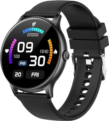 13. Fire-Boltt Fire-Boltt Phoenix Smart Watch with Bluetooth Calling 1.3",120+ Sports Modes, 240 * 240 PX High Res with SpO2, Heart Rate Monitoring & IP67 Rating (Black)
