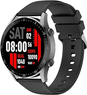 10. Fire-Boltt India's No 1 Smartwatch Brand Talk 2 Bluetooth Calling Smartwatch with Dual Button, Hands On Voice Assistance, 120 Sports Modes, in Built Mic & Speaker with IP68 Rating (Black)