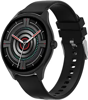 4. Fire-Boltt Phoenix AMOLED 1.43" Display Smart Watch, with 700 NITS Brightness, Stainless Steel Rotating Crown, Multipe Sports Modes & 360 Health (Black)