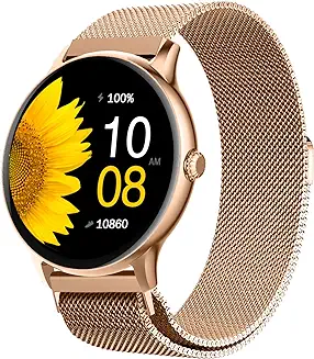 1. Fire-Boltt Phoenix Ultra Luxury Stainless Steel, Bluetooth Calling Smartwatch, AI Voice Assistant, Metal Body with 120+ Sports Modes, SpO2, Heart Rate Monitoring (Gold)