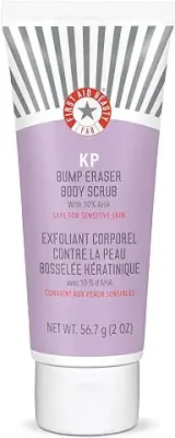 4. First Aid Beauty KP Bump Eraser Body Scrub Exfoliant for Keratosis Pilaris with 10% AHA 2 oz.