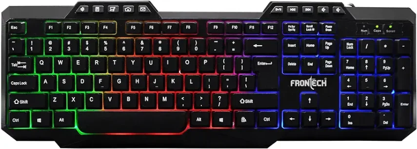 14. FRONTECH KB-0034 Black Wired Gaming Keyboard