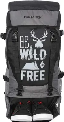 1. FUR JADEN 55 LTR Rucksack Travel Backpack Bag for Trekking, Hiking with Shoe Compartment