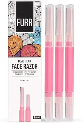 8. FURR Face & Eyebrow Razor for Women Facial Hair with Dual Blade