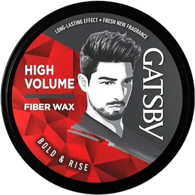10. GATSBY Styling Fiber Hair Wax - Bold & Rise 75gm | High Volume, Natural Finish, Strong Hold, Anytime Re-Stylable & Easy Wash Off | For High Quiff Hair Style | Hair Styling Wax for Men