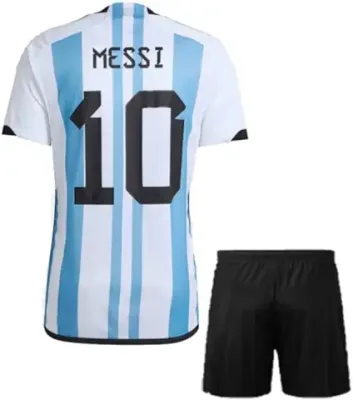 6. Generic Messi 10 Football Jersey 2022/23 with Black Shorts