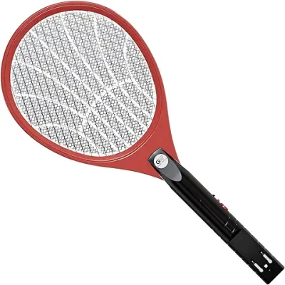 GIGA WATTS with GW Attack Mosquito Racket Electric Insect Handheld Fly Swatter Rechargeable 500mAh Battery Bugs Trap Bat for Indoor Home Outdoor with 6-Months Warranty