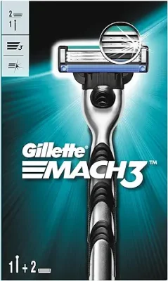 1. GILLETTE Mach 3 Shaving Razor (Handle + 2 Cartridge)