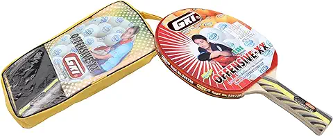 1. GKI Offensive XX New Computerised Printed Cover Wooden Table Tennis Racquet (Pack of 1)