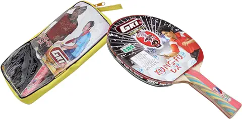 2. GKI Wood Kung Fu DX Table Tennis Racquet Multicolor, Pack of 1
