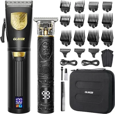 8. GLAKER Hair Clippers for Men Professional