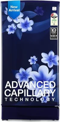 4. Godrej 180 L 2 Star Advanced Capillary Technology, With Jumbo Vegetable Tray Direct Cool Single Door Refrigerator(2023 Model, RD EDGE 205B WRF PP BL, Pep Blue)