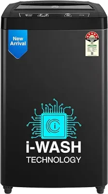 10. Godrej 6.5 Kg 5 Star I-Wash Technology for Automatic One Touch Wash Fully-Automatic Top Load Washing Machine (2023 Model, WTEON 650 AP 5.0 GPGR, Graphite Grey, With Toughened Glass Lid)