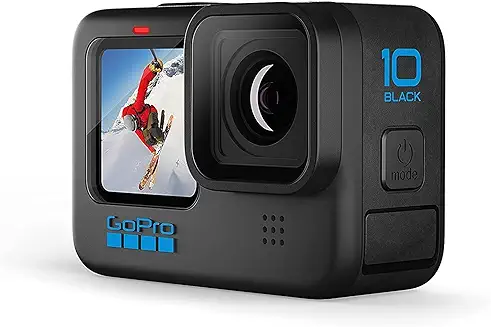 5. GoPro HERO10 Black - Waterproof Action Camera with Front LCD and Touch Rear Screens, 5.3K60 Ultra HD Video, Optical 1X and Digital 4X 23MP Photos (1 Year INTL Warranty + 1 Year in Warranty)