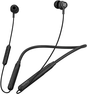 15. GOVO GoKixx 652 Bluetooth Neckband, 60 Hours Battery, ENC Technology, Fast Charge, Magnetic Buds, Gaming Mode, 10mm Drivers, Type C Charging, Wireless in Ear Earphone (Black)