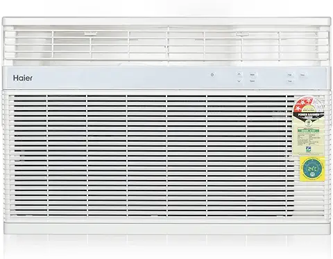10. Haier 1.5 Ton 3 Star Fixed Speed Window AC (Copper, Antibacterial Filter, 2023 Model, HWU18TF-EW3BE-FS, White)