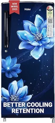 12. Haier 185 L 2 Star Direct Cool Single Door Refrigerator Appliance (2023 Model, HED-19TMF-N, Marine Peony)