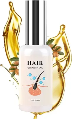 9. Hair Growth Oil - Rice Water For Hair Growth For Women & Men, Hair Loss Treatments, Serum For Thicker Longer Fuller Healthier Hair, Biotin & Castor Oil & Rosemary Oil 50ml