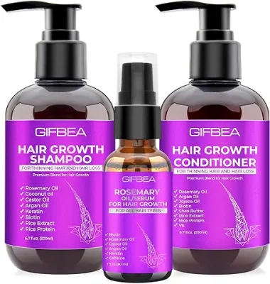 13. Hair Growth Shampoo and Conditioner Set W/Rosemary Oil Hair Growth Serum