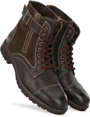 10. Harrytech London High Ankle Leather Boots for Men