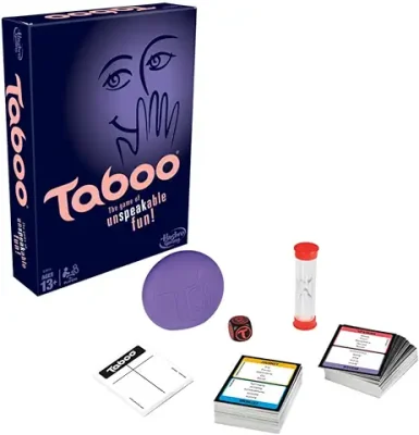 15. Hasbro Taboo Board Game, Guessing Game, Multicolor
