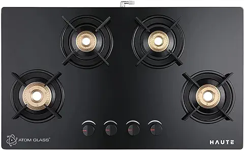 9. Haute Kitchen Evoque Series 2.0 Just Black 4 burner Cooktop