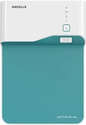 13. Havells Active Plus Water Purifier (White&Blue), UV Purification technology, Smart Alerts with Auto -energy Saver, 4 Stage Purification, Suitable for TDS <300 ppm , Suitable for Municipal Water