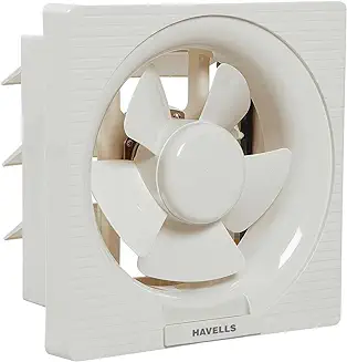 1. Havells Ventil Air DX 200mm Exhaust Fan| Cut Out Size: 9.4x9.4 square inches| Watt: 32| RPM: 1350| Air Delivery: 520| Suitable for Kitchen, Bathroom, and Office| Warranty: 2 Years (White)