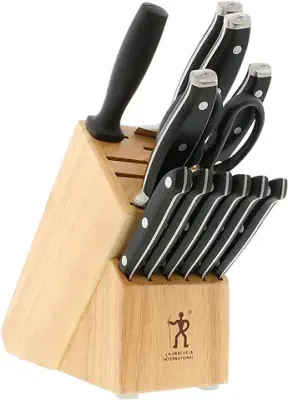9. HENCKELS Forged Premio 13-Pc Knife Set with Block