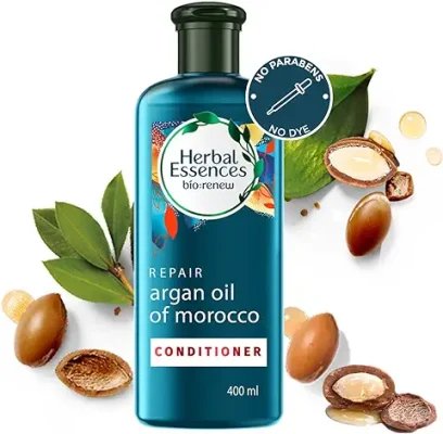6. Herbal Essences Argan Oil of Morocco CONDITIONER- For Hair Repair and No Frizz- No Paraben, No Colorants, 400 ML