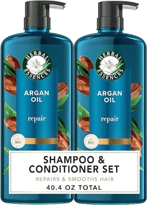 13. Herbal Essences Shampoo and Conditioner Set Repairing Argan Oil of Morocco with Natural Source Ingredients