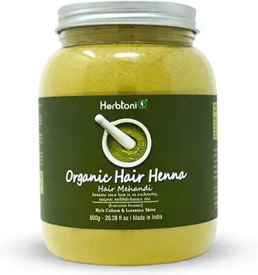 13. Herbtoniq 100% Organic Rajasthani Herbal Henna Powder for Hair